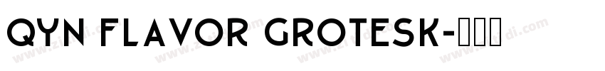 Qyn Flavor Grotesk字体转换